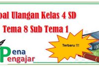 soal tematik kelas 4 tema 8 sub tema 1 semester 2