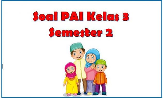 75 + Soal PAI Kelas 3 Semester 2 Kurikulum 2013 dan Kunci Jawaban